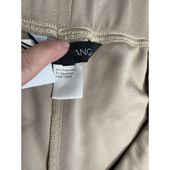 Ming Wang Size XL Beige Pull-On Straight Leg Stretch Crepe Dress Pants NWT $170 - Picture 6 of 11